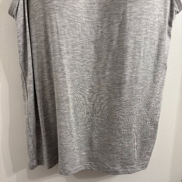 NWOT Gray Tank Top with Built-in Bra - Picture 3 of 7